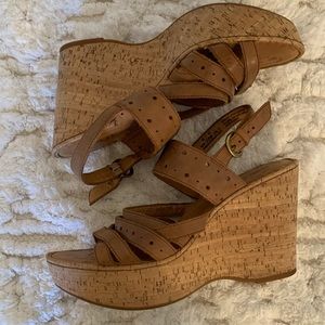 Børn Strappy Leather Wedges